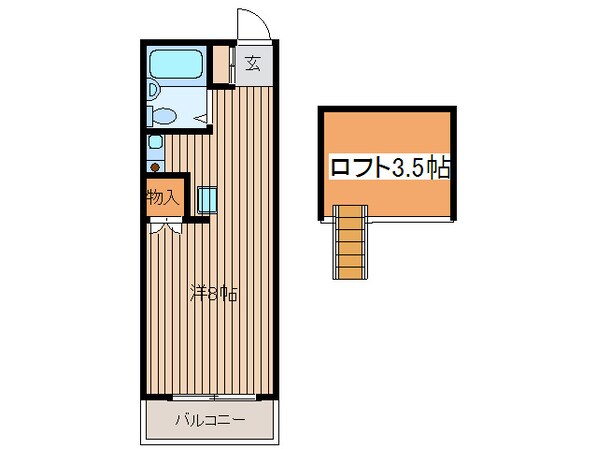 アップルハウス町田８Ｃの物件間取画像